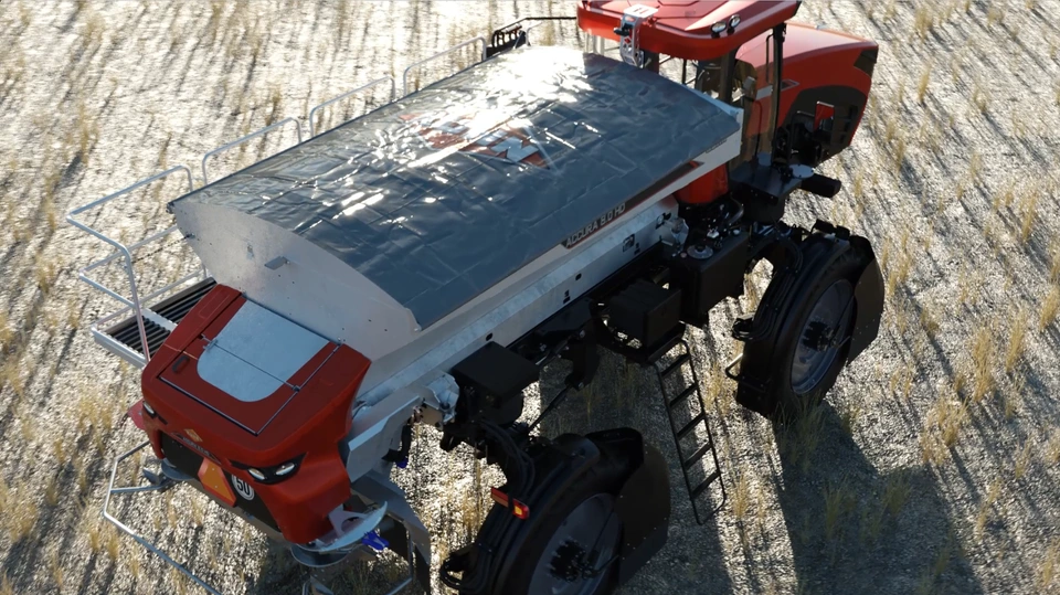 Agricultural machine · CGI visualization